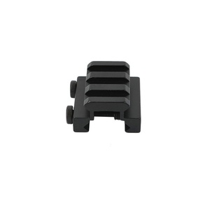Adaptador Elevador Superior de Tres Ranuras CNC Personalizado de Fábrica 33mm 21mm 18mm con Tornillo Hexagonal Doble para Montaje de Luz de Punto Rojo Exterior, Base de Aleación Negra - Product Image 2