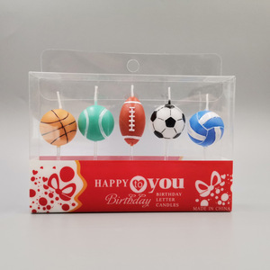 Velas Creativas para Cumpleaños Infantiles, Decoraciones para Pasteles con Forma de Fútbol, Baloncesto, Bolos y Voleibol, Gran Venta - Product Image 2