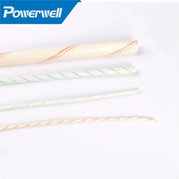 Funda Protectora Trenzada para Cables, Funda de PVC con Revestimiento de Fibra de Vidrio
