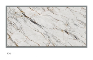 Vente directe d'usine de dalles en quartz artificiel Calacatta, prix bas pour le quartz Calacatta - Product Image 2