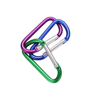 Jh Dsk D1 Aluminum D Type Carabiner Key <b>Clip</b> Mini <b>Spring</b> Buckle Outdoor Quick Release Universal Multi Functional Hook - Product Image 1