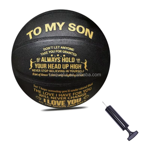 Pallone da Basket WUNIQUE Sport Personalizzato Ecologico di Alta Qualità, Misura 7, in Pelle PU Nera, Regalo Elegante <span class=keywords><strong>per</strong></span> <span class=keywords><strong>Mio</strong></span> <span class=keywords><strong>Figlio</strong></span> - Product Image 5