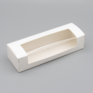 Tùy Chỉnh Trắng Kraft Thẻ Hình Chữ Nhật Bao Bì Thực Phẩm Hộp Với Cửa Sổ Cho Cửa Hàng Bánh Pastry Dập Nổi Tùy Chỉnh Cookie Hộp - Product Image 4