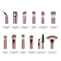 Docolor — pinceaux de maquillage professionnels, ensemble de brosses, pour ombre à paupières, sourcils, 2021