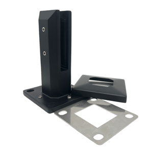 ราวบันไดระเบียงสแตนเลสทรงสี่เหลี่ยมฐานเหล็กชุบกระจกแบบ DIY ขายดี - Product Image 4
