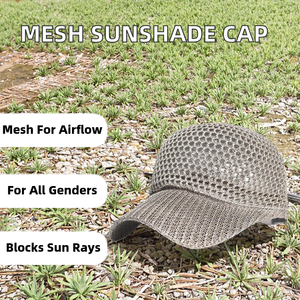 Nueva Gorra de Béisbol Unisex de 6 Paneles, Color Sólido, Malla Transpirable, Delgada, 100% Poliéster, para Pesca y Protección Solar en Exteriores, para las Cuatro Estaciones - Product Image 2