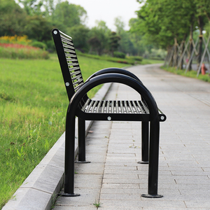 <span class=keywords><strong>OUTU</strong></span> – chaise longue d'extérieur en acier galvanisé, banc de jardin en métal - Product Image 3