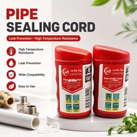 Cordon d'étanchéité industriel en PTFE de 80 m pour conduites de gaz, répositionnable, scellage instantané, non durcissant, résistant aux hautes pressions