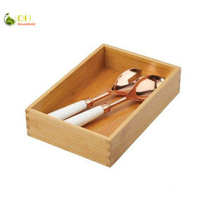 Organizzatore Classico Semplice in Bambù per Cassetti e Scrivania, <span class=keywords><strong>Dimensioni</strong></span> 26.7x16.5x6.4cm, per Ufficio, Cucina, Casa, Bagno - Product Image 4