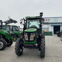 Tracteurs agricoles à moteur diesel, petite et moyenne exploitation agricole, certifiés CE, transmission par engrenages, 4 roues motrices, 90 CV, tracteur à roues
