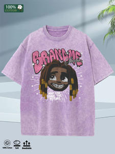 Camiseta Extra Grande para Hombre, 100% Algodón, 2025, Lavada, Suave, Cuello Redondo, <span class=keywords><strong>5</strong></span> Colores, Almacén en EE. UU. - Product Image 4