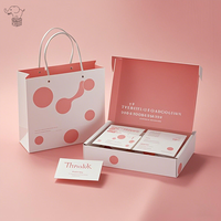 Cajas de envío corrugadas personalizadas con muestra gratis, cajas de correo rosas, cajas de embalaje para cosméticos para el cuidado de la piel con logotipo impreso