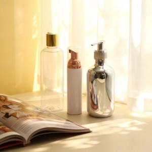 Flacons de lotion nettoyante pour le visage en plastique personnalisés de luxe pour animaux de compagnie, vaporisateur à pompe, couleur personnalisée, ensemble de pots de crème de 50 ml pour shampooing, faux - Product Image 6