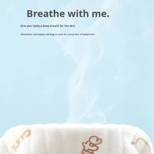 Tutina Imbottita Unisex per Neonati <span class=keywords><strong>con</strong></span> Stampa Cartoon, Calda per Primavera Autunno Inverno, Manica Lunga, Strato Base Senza Cuciture, Body Puro - Product Image 4