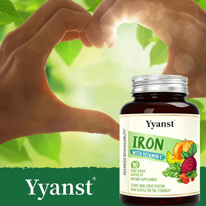 Cápsulas de Hierro de 25 Mg con Vitamina C de Marca Propia, Proporcionan Energía, Mejoran la Concentración, Apoyan la Función y la Salud de la Mujer - Product Image 4