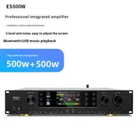 Amplificateur intégré TES2-500W 500W DSP pour salle de conférence, maison, karaoké, salle privée, salle de classe, café, salle de danse, anti-larsen
