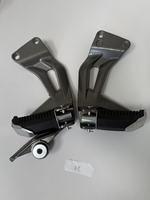 Nouveau repose-pieds arrière en alliage d'aluminium argenté de haute qualité pour Yamaha LYM110 C8 110cc X-1