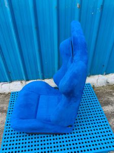 Sièges de course pliables pour voiture, tissu en velours rouge et bleu pour RECARO SR3 Station Wagon - Product Image 2