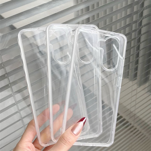 Étui de téléphone à protection <span class=keywords><strong>intégrale</strong></span> 360° pour Huawei Nova 7/V30 Pro/P40 Lite/Mate 40 Pro+ Transparent 2 en 1 Antichoc Housse de téléphone portable transparente - Product Image 5