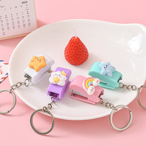 <span class=keywords><strong>Agrafeuse</strong></span> de bureau manuelle mini portable en plastique, mignonne et économique, pour étudiants - Product Image 3