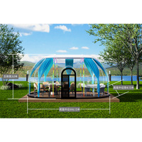Maison à bulles ovale transparente étanche Hôtel de luxe pour le glamping Maison dôme à bulles en PC