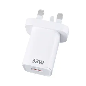 33 W UK Mini-USB-Telefonanlage Schnellladegerät 33 W QC Typ C Wandladegerät US EU Stecker Handyladegerät für Xiaomi Mi Redmi