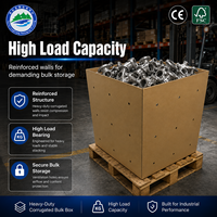 Cajas de Palet de Cartón Corrugado de Doble Pared, Resistentes, Recicladas, Hechas a Medida, con Orificios de Ventilación
