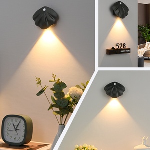 ไฟ LED เซ็นเซอร์ตรวจจับความเคลื่อนไหว โคมไฟติดผนังแบบชาร์จไฟได้ผ่าน USB ไฟเซ็นเซอร์ตรวจจับร่างกายมนุษย์สำหรับตกแต่งภายใน - Product Image 3