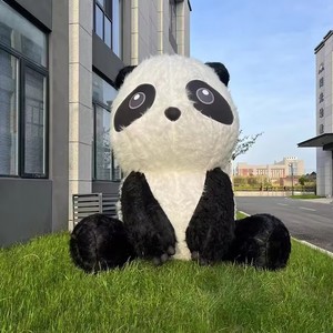 Modèle de personnage <span class=keywords><strong>animal</strong></span> <span class=keywords><strong>gonflable</strong></span> personnalisé en peluche, panda, décoration extérieure, poupées en peluche, gonflables publicitaires, panda - Product Image 1