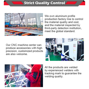 CE/tüv sertifikalı ayarlanabilir alüminyum alaşımlı kafes sahne konserler için özelleştirilebilir kavisli çatı cıvata kafes - Product Image 6