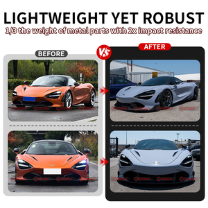 Diffuseur avant en fibre de carbone sèche, style Vors, pour McLaren 720S - Product Image 2