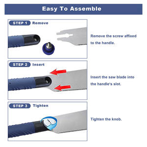 Sierra de mano japonesa de 9,8 pulgadas, sierra de tracción con sierra de ajuste Flexible de 18TPI, sierra de corte al ras SK5 para carpintería, jardín o proyectos de bricolaje - Product Image 5