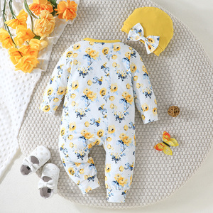 Conjunto de Ropa para Bebé Recién Nacido de 0 a 24 Meses, Algodón para Bebé Niña y Niño, Manga Larga, ODM, Mono de Primavera para Bebé - Product Image 2