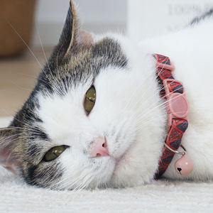 도매 사용자 정의 반사 인쇄 여러 색상 고양이 칼라 벨 - Product Image 6