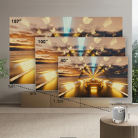 M9-D Full HD Smart Wifi Projecteur 4K Home Cinéma Portable Mini Android Jeu Vidéo Projecteurs de Téléphone Mobile Extérieur Led Proyector