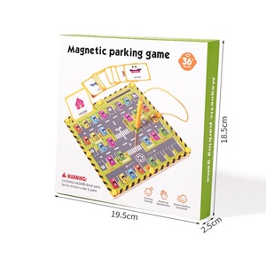 Jeu de société en bois écologique pour enfants : Activités de comptage et d'association, Jouets éducatifs précoces, Puzzles, Labyrinthes de stationnement et Jeu de boules - Product Image 4