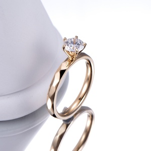 แหวนแต่งงาน Messi Jewelry MER-780 ทองคำแท้ 18K ประดับเพชรสังเคราะห์ CVD HPHT 0.56 กะรัต D VS1 ทรงกลม เพชรเลี้ยงในห้องปฏิบัติการ - Product Image 2