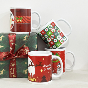 Nuova Tazza da Caffè Classica Ecologica in Porcellana Fatta a Mano con Design Natalizio Marca Seefy Souvenir per Omaggi - Product Image 4