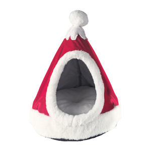 New <b>Comfortable</b> Winter Warm Cat and Dog's Nest Semi-Enclosed Pet <b>Beds</b> for Deep Sleep Christmas Nest - Product Image 3