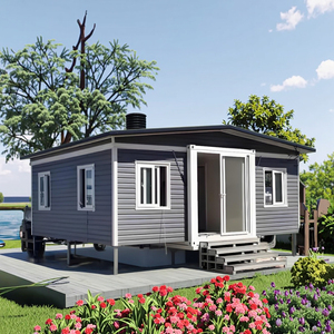 20Ft 40Ft สำเร็จรูปพับได้เคลื่อนย้ายได้พับได้3ห้องนอนหรูหรา - Product Image 1