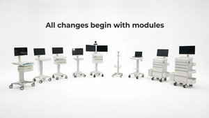 Chariot médical numérique Meden M6, support mobile universel <span class=keywords><strong>pour</strong></span> moniteur patient, ordinateur <span class=keywords><strong>portable</strong></span>, avec plaque de fixation, garantie 3 ans - Product Image 4