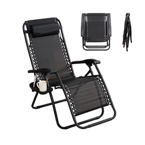 Chaise longue pliante de camping en plein air, portable, durable, imperméable, écologique, en acier inoxydable, zéro gravité, pour bronzer sur la <span class=keywords><strong>plage</strong></span> - Product Image 1