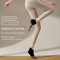 Chaussettes de yoga d'hiver à cinq doigts pour femmes, en coton (86,2 %) et fibre de polyester (12,2 %), pour Pilates, sport et fitness, motif Tie-Dye, Nouveauté 2026