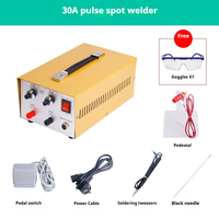 Soudeuse à points portative REALMAX 30A/50A/80A/100A pour bijoux, machine à souder les bagues, l'or, l'argent, les colliers, équipement de bijouterie