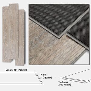 Revêtement <span class=keywords><strong>de</strong></span> sol en PVC auto-adhésif SPC, système <span class=keywords><strong>de</strong></span> clic, ignifuge, résistant à l'usure, réutilisable, décoration intérieure pour les propriétés locatives - Product Image 2