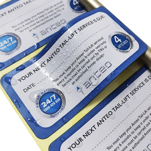 Tùy Chỉnh Hai Mặt In Kính Ngoài Trời Văn Phòng Phẩm Bảo Hành Writable Với Ngày Nhãn Sản Phẩm Dán Cho Nhãn Hiệu Riêng - Product Image 2