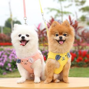 <b>Pet</b> <b>Harness</b> With Leash For Small Medium Large Dogs Polyester Adjustable Vest For Puppies Outdoor Walks - Product Image 1