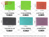 Moules en silicone jetables écologiques de forme personnalisée LST Mini pour bonbons gélifiés et outils pour gâteaux au chocolat