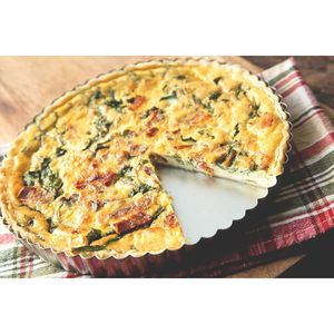 Fox Run in acciaio al carbonio Tartlet/Quiche rotondi da 9.5 pollici con fondo rimovibile per matrimoni e feste per torte
