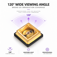 Diode UV fiable à LED UVB 295nm 0.6W avec lentille en céramique AlN et quartz, composant de dispositif de photothérapie 290-300nm, source de lumière UV